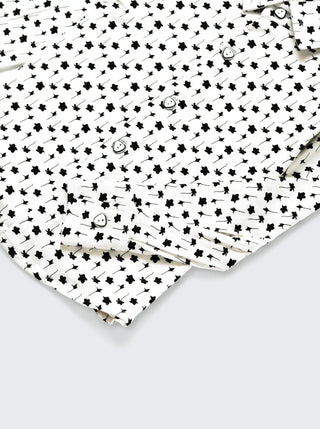 Girls Black Floral Print Co - ord Comfy Set - Kidulan