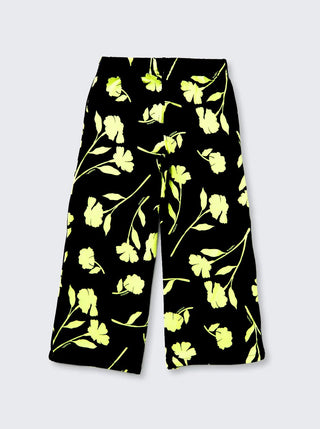 Girls Black & Neon Floral Co - ord Comfy Set - Kidulan