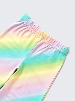 Girls Rainbow Pastel Comfy Co - ord Set - Kidulan