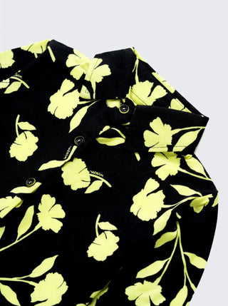 Girls Black & Neon Floral Co - ord Comfy Set - Kidulan