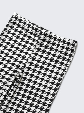 Girls Monochrome Houndstooth Comfy Co - ord Set - Kidulan