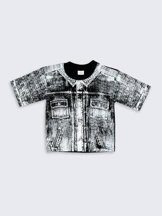 All-Over Denim Print T-Shirt