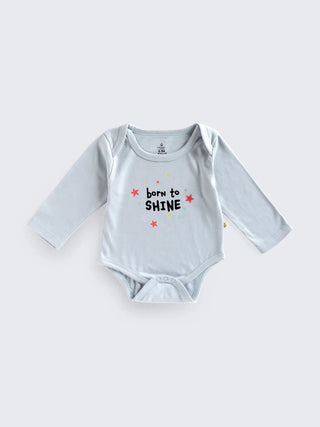 Full Sleeve Unisex Bodysuit – Born to Shine Print - Kidulan