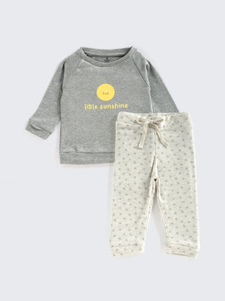 Little Sunshine Cozy Unisex Sweatshirt & Jogger Set - Kidulan
