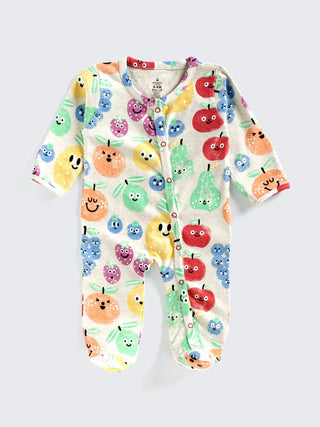 Fruity Fun Full Sleeve Footed Sleepsuit - Kidulan