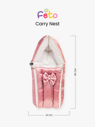 Newborn welcoming luxury carry nest-Feto-color-Dusty Pink