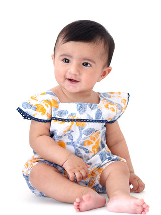 Stylish Baby Girl Combo with Romper, Legging Set & Hairband - Kidulan