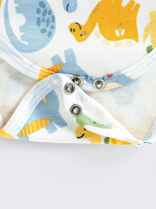 Dino Fun Half sleeve Unisex Baby Bodysuit - Kidulan