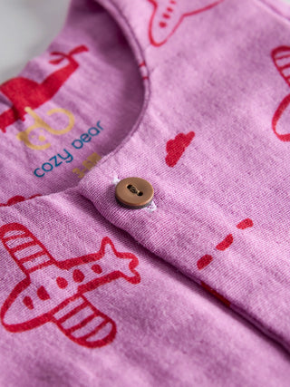Pink Sky Adventure Organic Cotton Baby Unisex Jabla - Kidulan