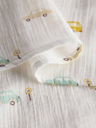 Organic Cotton Muslin Swaddle – Traffic Town Print - Kidulan