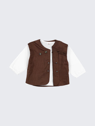 Boys Classic Kurta Style Shirt Set