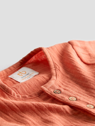 Organic Cotton Muslin Unisex Co - ord Set – Rust Orange Edition - Kidulan