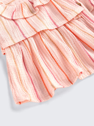 Peachy Stripes Baby Girl 2 piece Set