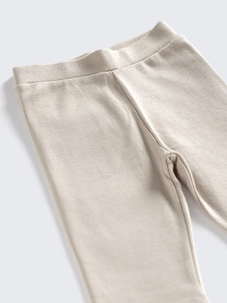 Soft Starry White Sweatshirt & Beige Bottom Set - Kidulan