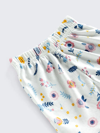 Floral Breeze Baby Girl Co - Ord Set (Tee + Shorts) - Kidulan