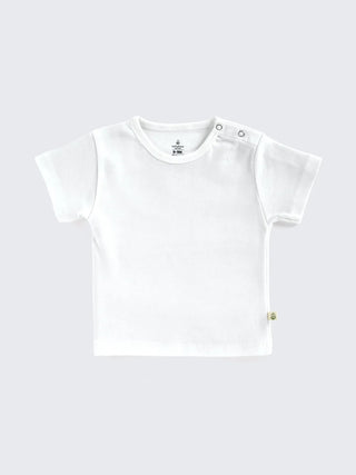 Striped Dungaree Set with White T-Shirt for Babies - Kidulan