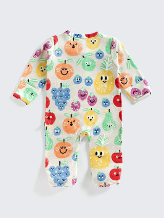 Fruity Fun Full Sleeve Footed Sleepsuit - Kidulan