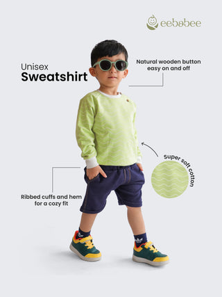 Unisex Sweatshirt Combo with Jogger Pants – 3 Pc Loopknit Set - Kidulan