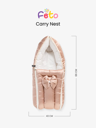 Newborn welcoming luxury carry nest-Feto-color-Champagne