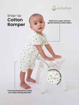 2 Pc Baby Romper Set with 3 Pc Waterproof PEVA Bib Combo - Kidulan