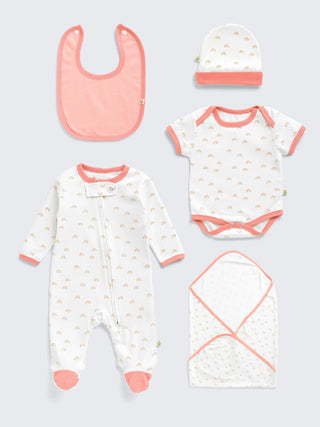 Baby Essentials Gift Set 6 pc Combo with Free 10pc Washcloths - Kidulan