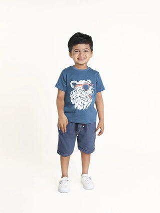 Blue denim shorts for baby - Kidulan