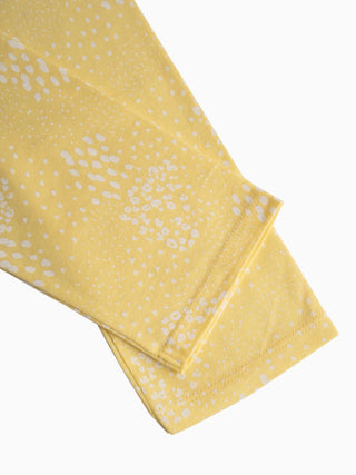 Dotted pattern in yellow leggings  for baby girl