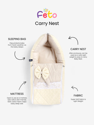 Golden Glow Carry Nest For Newborn Babies